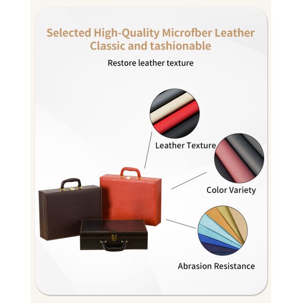 0.5mm Scratch Resistance Making Customised Gift Boxes Microfiber Pu Leather