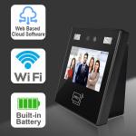 WiFi Cloud Web Access Control Face Time Attendance With Backup Battery
