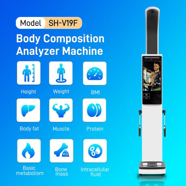 New Body Composition Analyzer 8 Electrode Bioelectrical Impedance Analysis Full Body Fat Analyzer Machine