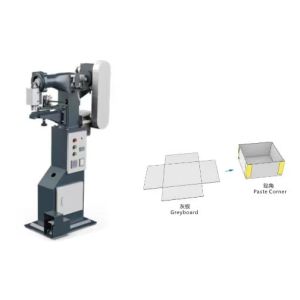 Wholesale Electric Single Arm Paper Box Glue Gluing Machine Cardboard Rigid Boxes Making Machine Box Corner Taping Pasting Machine from china suppliers