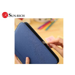 Pu Leather Manager folder notebook with zipper and Calculator