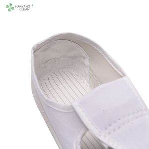 Cleanroom high quality antistatic pvc sole upper canvas anti slip esd work shoe