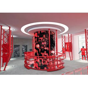 Advertising Flexible LED Display Super Thin No Cabinet With High Flexibility