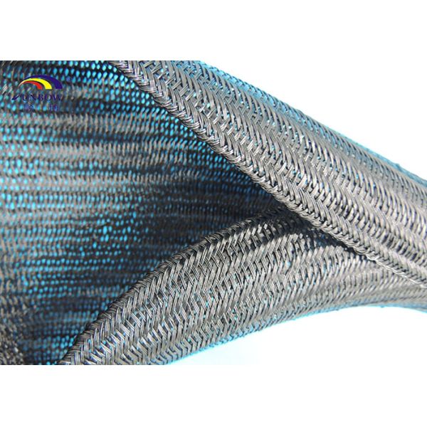 Non-flammable abrasive Self-locking Expandable Sleeving / Sleeves Fast fixing