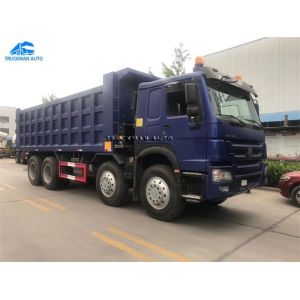 Howo 8x4 12 Wheels Heavy Duty Dump Truck 50 Tons Sand And Stone Loading