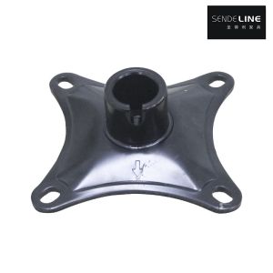 123X123mm Barber Chair Base Program Oil Pump Tray Turntable And Black Color