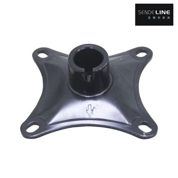 123X123mm Barber Chair Base Program Oil Pump Tray Turntable And Black Color