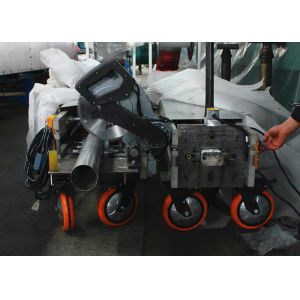 Portable Roll Forming Machine For Round Type Shape Downpipes With Saw Cutting
