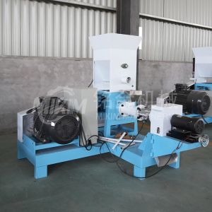 0.8cm 1.2cm Fish Feed Pellet Machine Production 57.8in High Temperature Process