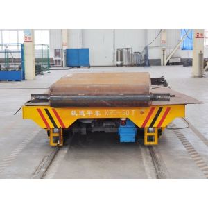 50T Steel Rail Transfer Cart Box Beam Structure For Conductor Railroad Colored