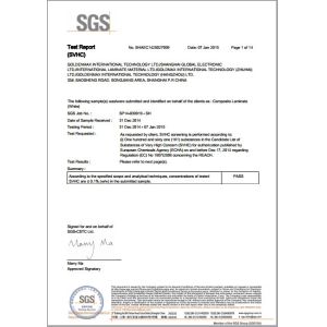 Shenzhen Xinchenger Electronic Co.,Ltd Certifications