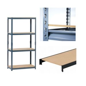 Powder Coating Light Duty Shelving Warehouse Slotted Angle Shelving Rack