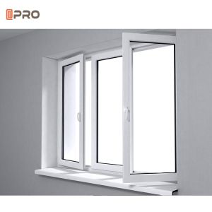 Enhanced Security Silver Aluminum Window With Multi-point Locking System And