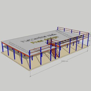 3000kg SGS Adjustable Warehouse Mezzanine