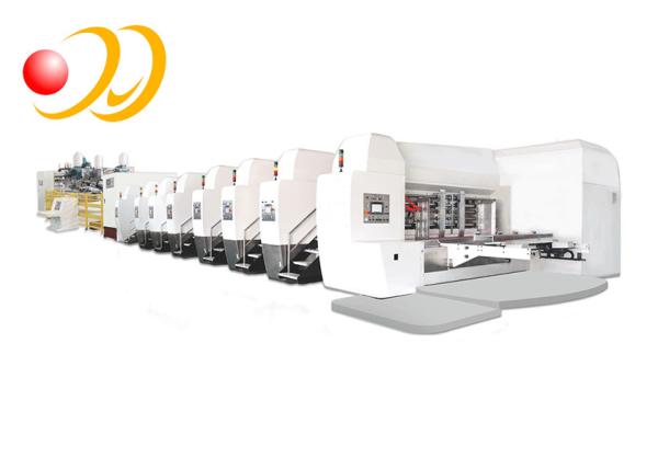 Quality Servo Control Corrugated Box Machine Die Cutting In - Line Folding Gluing for sale