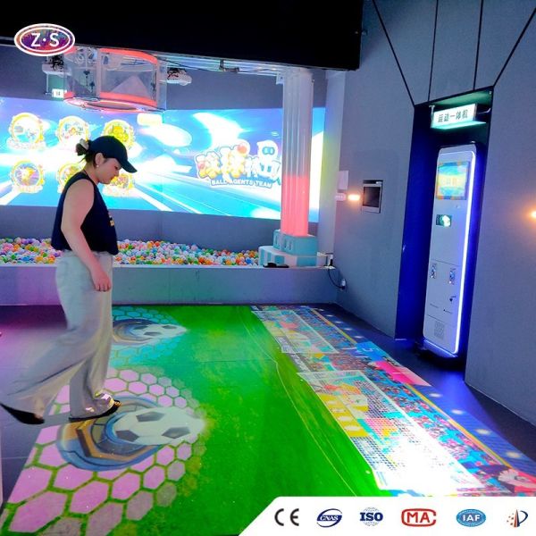 Quality Interactive Learning Playground Compact Motion Sensing Floor Games Solution for sale