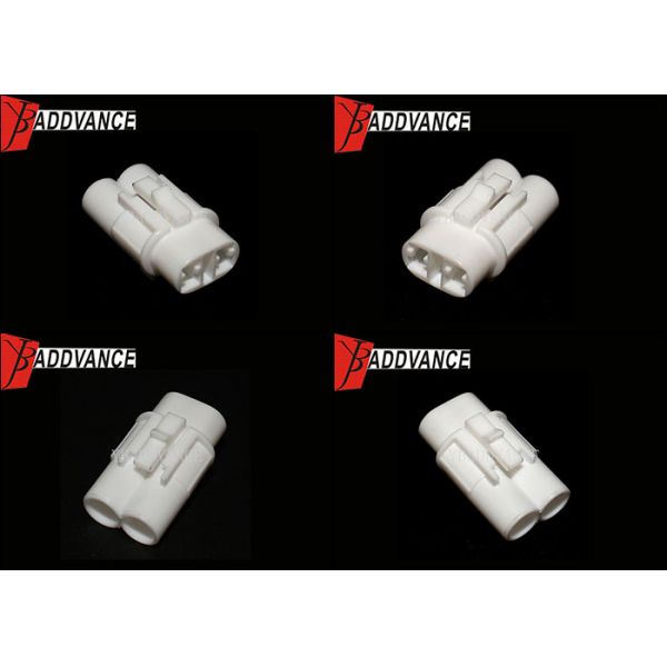 White 2 Pin Motorcycle Connector , Sumitomo MT Sealed Series 6180-2181