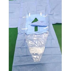 Perineum Disposable Surgical Drapes With Collection Pouch Customized Logo