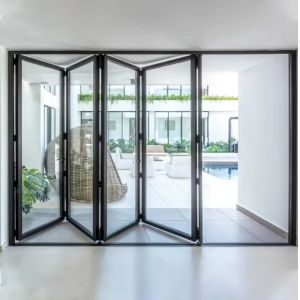 Wholesale Heavy Duty Aluminum Folding Door with 10 Years Warranty and 50 Years Life Span for Sound Insulation from china suppliers