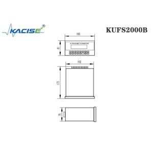 KUFS2000B Panel Mount Insertion Ultrasonic Flow Meter Installed In Instrument