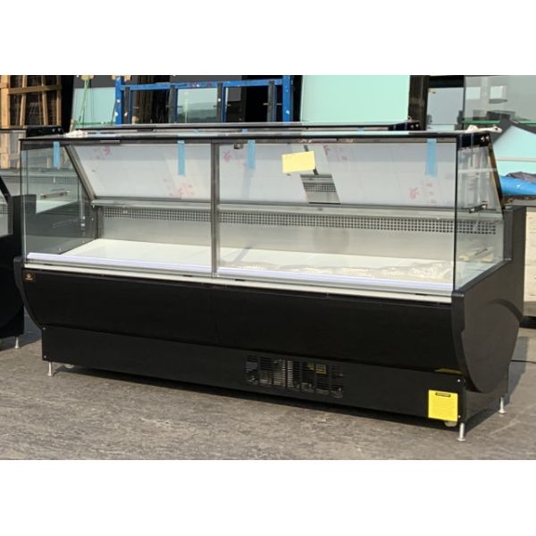 Square Glass Display Deli Display Refrigerator With Open Door Temperature Range