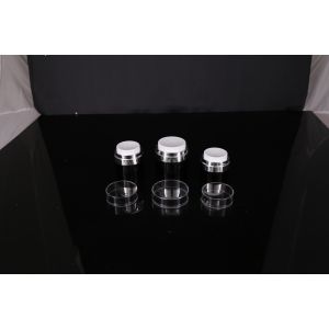 hand lip crystal pump empty square white Screen Printing Airless 30ml Cosmetic