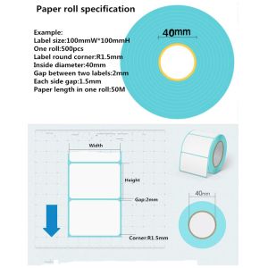 4x6 Shipping Labels 500 Fanfold Thermal Printer Labels100x150mm