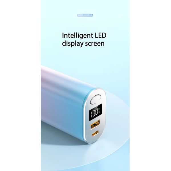 Real Capacity Mini Power Bank 10000 mAh Type C Output Interface Quick Charge Support 22.5W