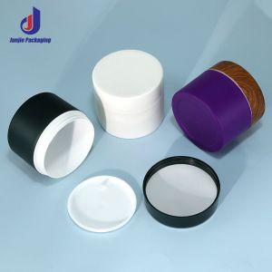 Wholesale Acceptable Customer's Logo Simple Custom PP Plastic Face Cream Double Layer Eye Cream Moisturizer Cosmetic Jar Containers from china suppliers