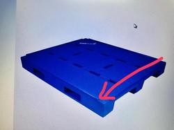 2019 New 1200*1000 HDPE plastic pallet with stopper edge