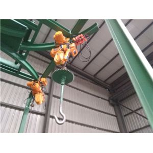 Steel Parts Overhead Hanger Type Shot Blasting Machine PLC Control