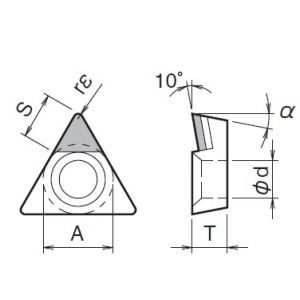 TBMT / TCMT CNC Turning Insert Tipped Pcd Cutting Tools Insert Super Hard