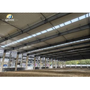 C / Z Section Steel Structure Buildings Two Spans Double Slopes Sliding Frame