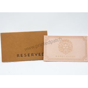 ODM Embossed Genuine Leather Patches For Clothing And Home Textiles