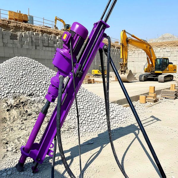Hydraulic Controlling DTH Drilling Rig with Light Weight High Drilling Efficiency and 3000N.m Max Torque for Mining and Water Well Projects