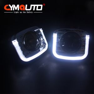 HID Square Projector Shroud 3 Inch Angel Eye Halo Rings Shroud