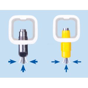 Plasson Broiler Waterer Poultry Drinking Line White Red Yellow