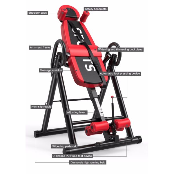 Adjustable Protective Belt Inversion Table For Back Pain Relief Updated