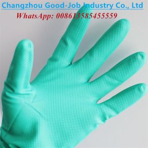 Wholesale 11mil Nitrile Heavy Duty Industry Gloves Unlined 3D Diamond Grain Puncture Oilproof Chemical Resistant from china suppliers