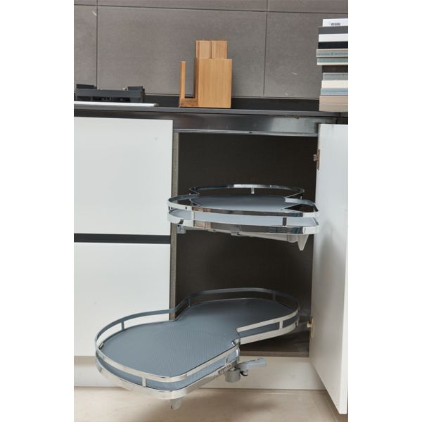 White And Wood Grain Space Saving Small Apartment Modular Kitchen Cabinets