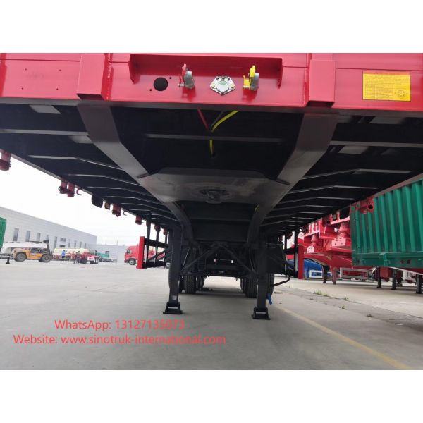 3 Axle Tipper Semi Trailer 40-60 Tons For Mining