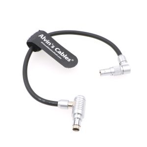 3 Pin Right Angle To Rotatable 2 Pin Male Right Angle Power Cable For Teradek