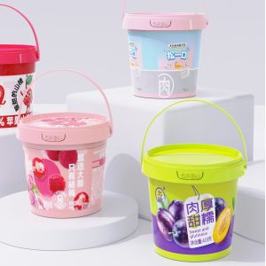 Wholesale Capacity Customized 500ml Transparent White PP Plastic Container for Chocolate Spread from china suppliers