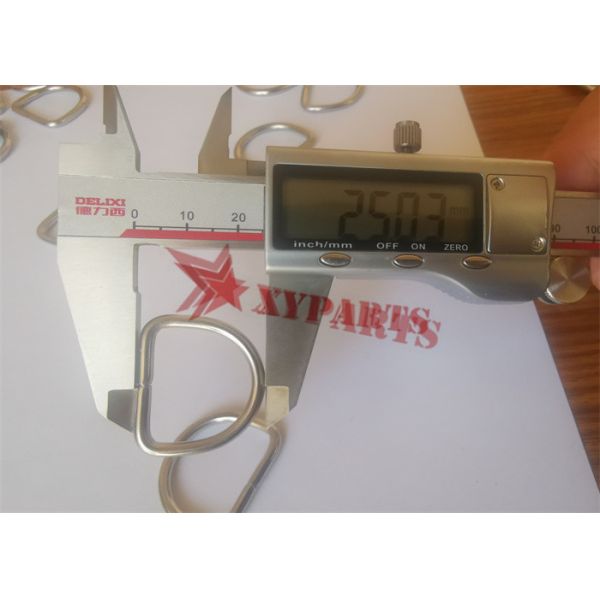 3 X 25 X 30 Mm Stainless Steel D Type Lacing Rings For Fixing Insulation Jackets