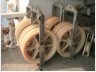 Transmission Line Stringing Tools Three Wheel Bundled Conductor Pulley Stringing