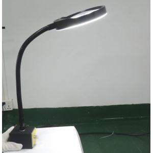 Multi-functional and desk-top magnifier with LED light