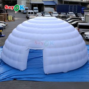 8m Waterproof Outdoor Party Event Disco Igloo Dome Inflatable Tent With Led