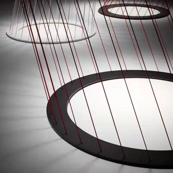 Red Rope LED Floor Lamp Magic Art Decoration For Hotel Office Shop Lighting(WH-MI-377)