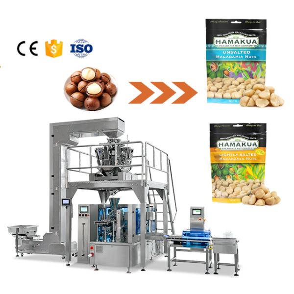 Quality New Top Horizontal Automatic Multi-Function Stand-Up Pouch Packaging Machine For Food Chemicals Core Labeling Capping Features for sale