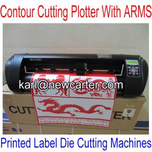 Signkey Cutting Plotter With ARMS SKA720H Cutting Plotter With AAS Printed Label Cutters